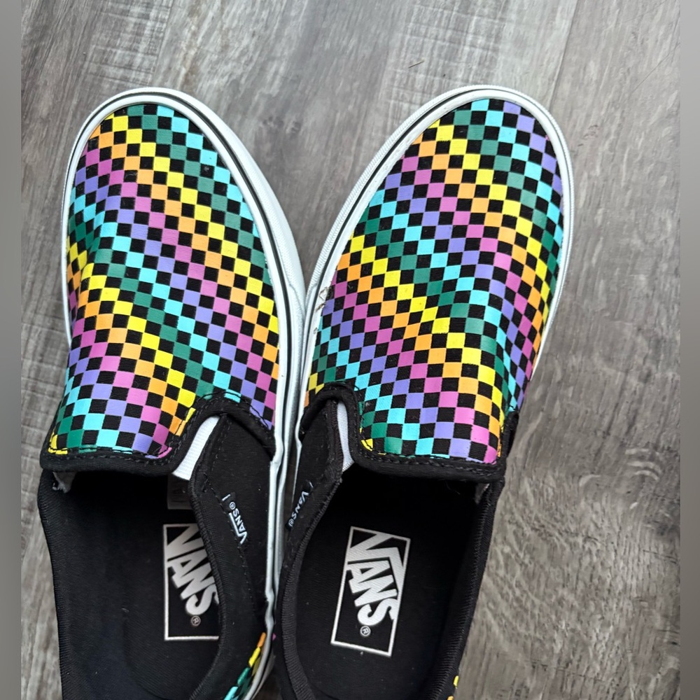 Rainbow Vans size 8